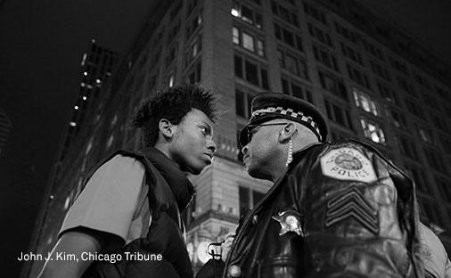 © John J. Kim - March Against Police Violence - Twitter (John J. Kim/Chicago Tribune)